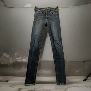 American Eagle Women's Super Stretch Size 6 Long Super Skinny Jeans
